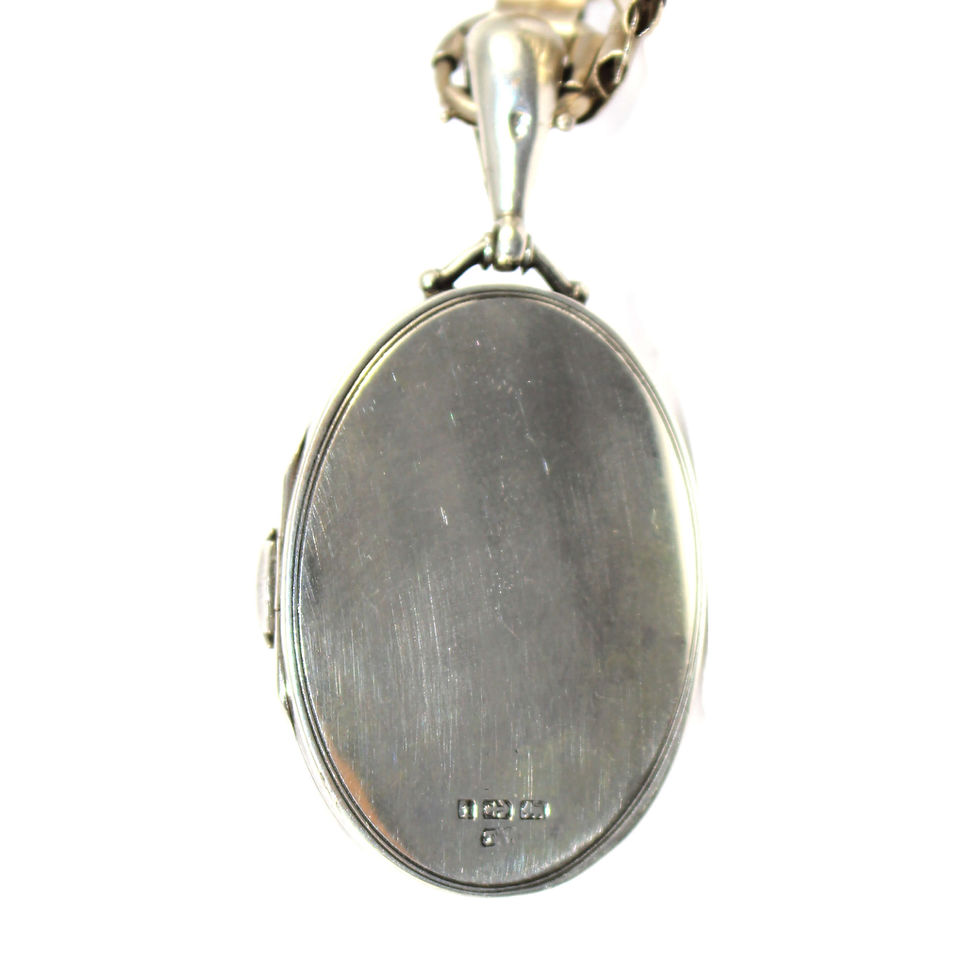 Victorian Silver and Gold Locket c.1883