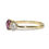 Thumbnail: Antique Pink Sapphire and Diamond 3 stone Ring