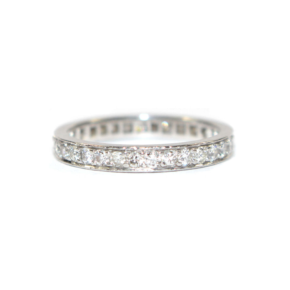 Art Deco Diamond Eternity Ring Size I