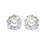 Thumbnail: Art Deco Pearl and Diamond Cluster Earrings UK