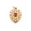 Thumbnail: Victorian Ruby and Pearl Heart Pendant UK