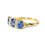 Thumbnail: Antique Sapphire & Diamond Carved Ring