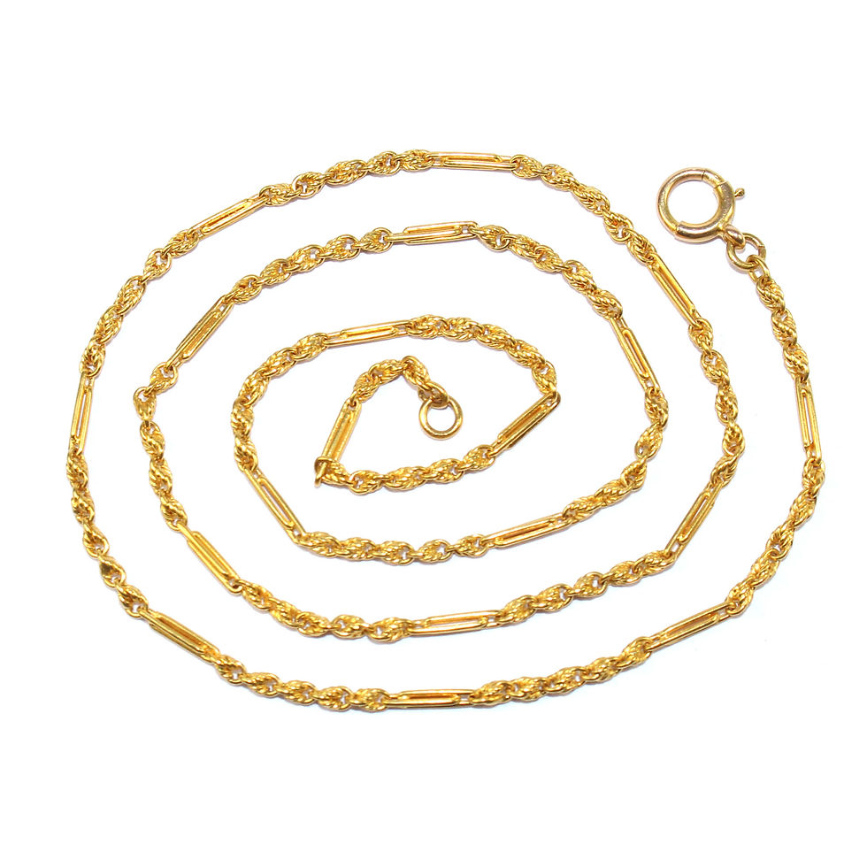 Antique gold chain