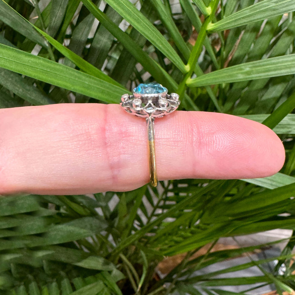 Secondhand Blue Zircon Ring UK