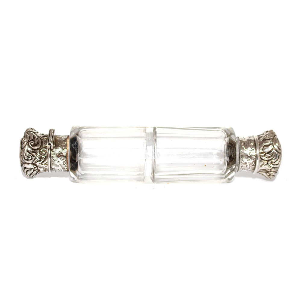 Victorian Double Ended Glass Scent Bottle c.1900