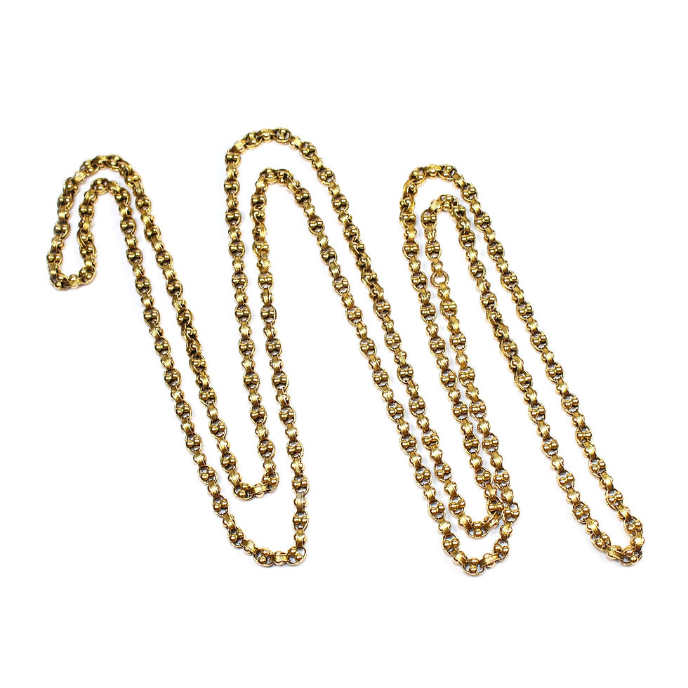 antique gold guard chain
