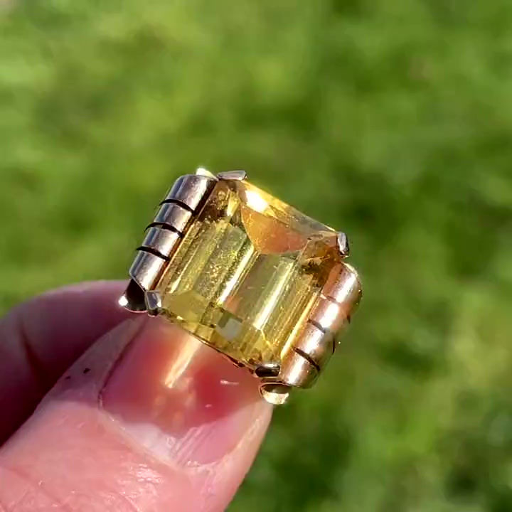 Art Deco Citrine Jewellery Shropshire