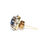 Thumbnail: Sapphire & Diamond Halo Earrings