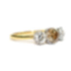 vintage champagne diamond ring