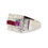 Thumbnail: Art Deco Ruby & Diamond Cocktail Ring c.1935
