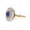 Thumbnail: Edwardian Sapphire double cluster Ring