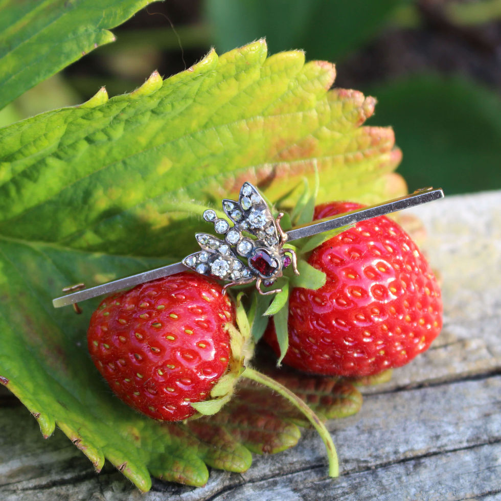 Antique Diamond Bee Brooch