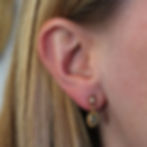 Vintage Citrine and Pearl Earrings