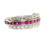 Thumbnail: Art Deco Sapphire, Ruby and Diamond Flip Eternity Ring c. 1935 size P 1/2