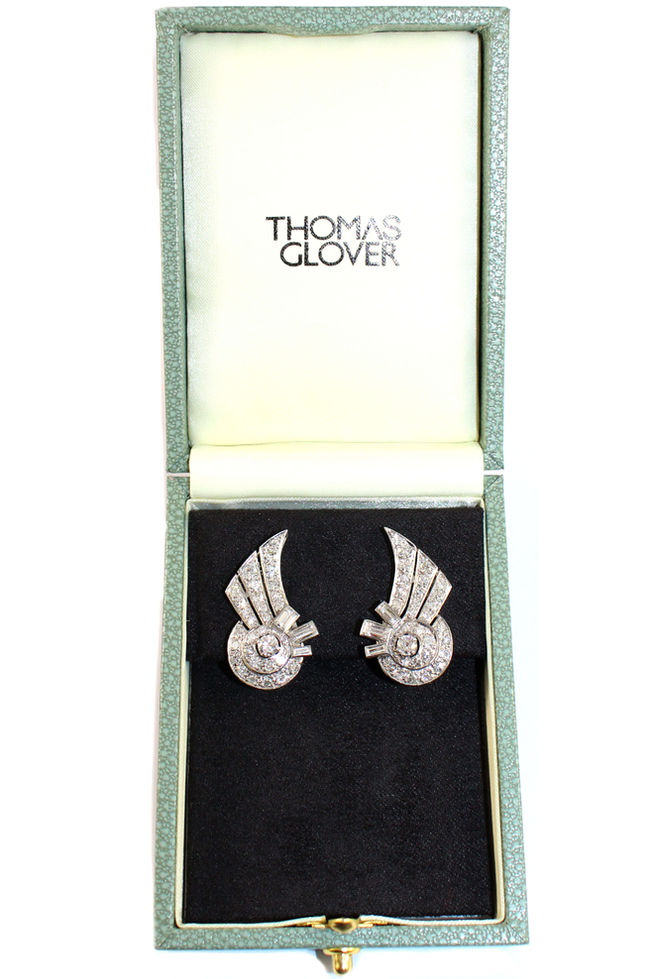 Art Deco Diamond Earrings UK