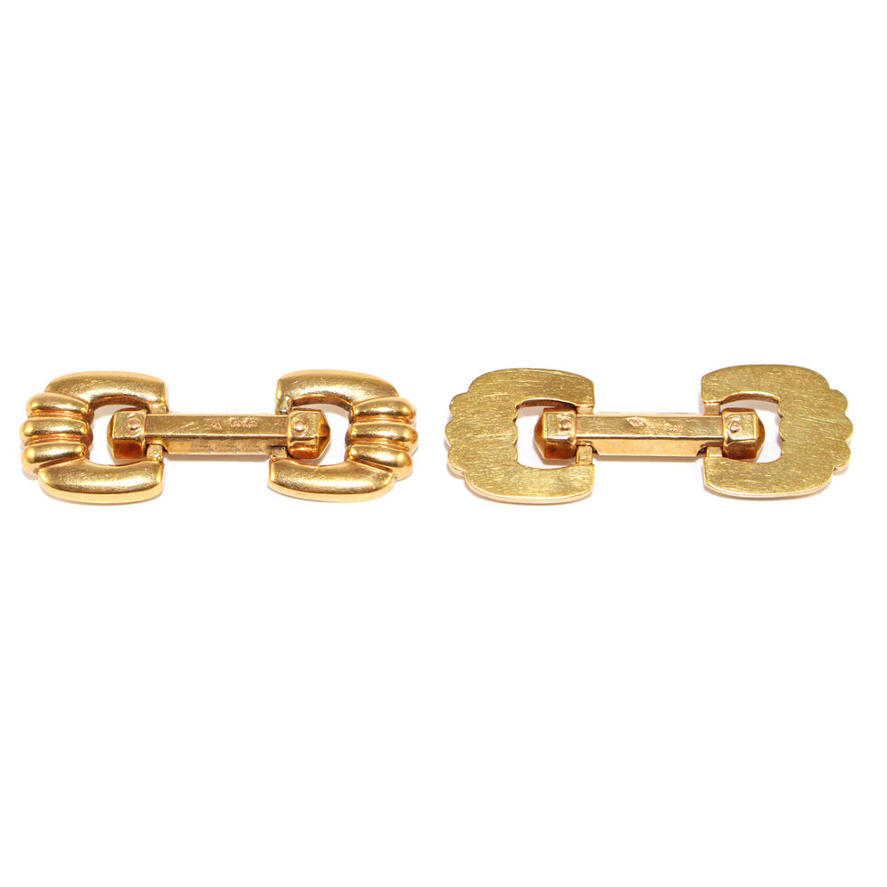 Art Deco Gold Cufflinks French c.1940 UK