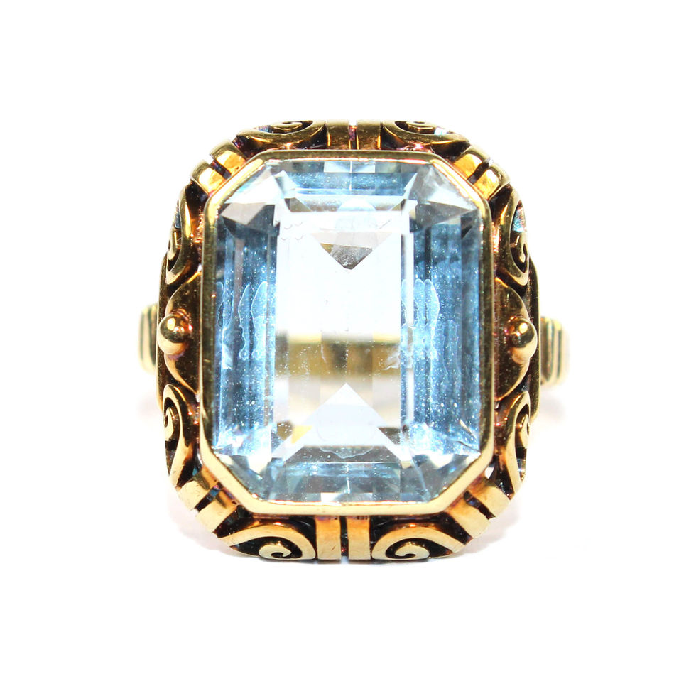 Vintage Aquamarine Ring