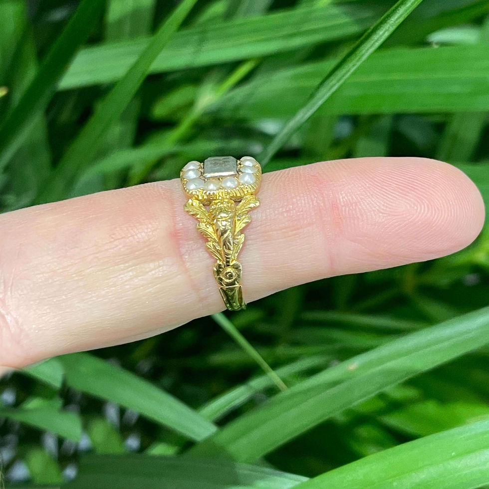 Regency Georgian Pearl Memorial Ring UK