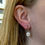 Thumbnail: antique diamond drop earrings UK