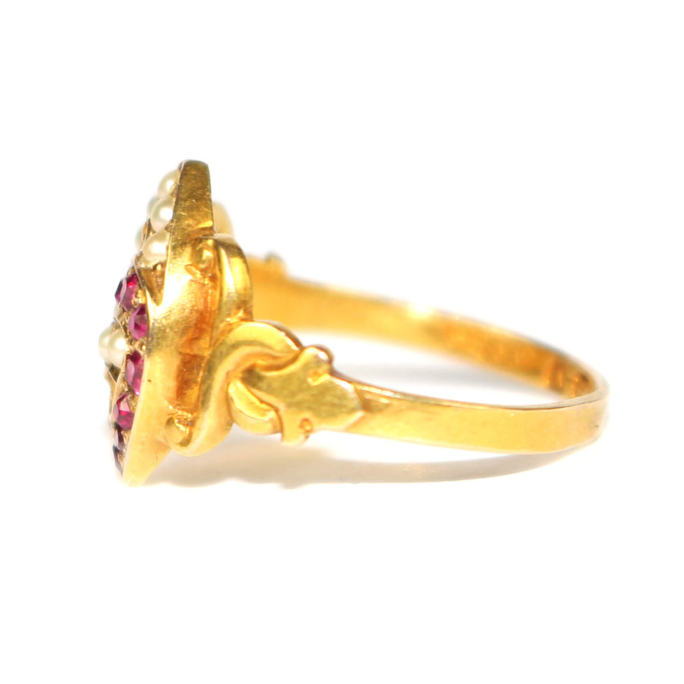 Victorian Double Hearts Ring Shropshire