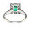Thumbnail: Art Deco Emerald Diamond Ring