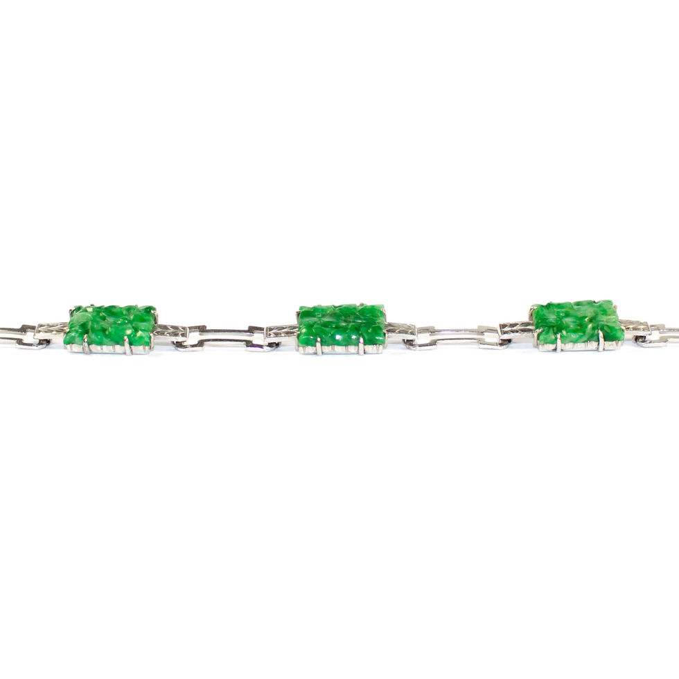 Art Deco Jade Bracelet SHROPSHIRE