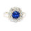 Thumbnail: Art Deco Sapphire and Diamond Cluster Ring