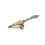 Thumbnail: Kings Royal Rifles Gold Sweetheart Brooch UK