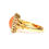 Thumbnail: Coral & Diamond Halo Ring