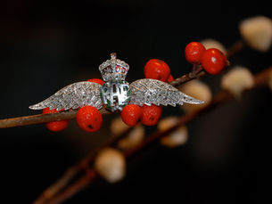 Antique sweetheart RAF brooch