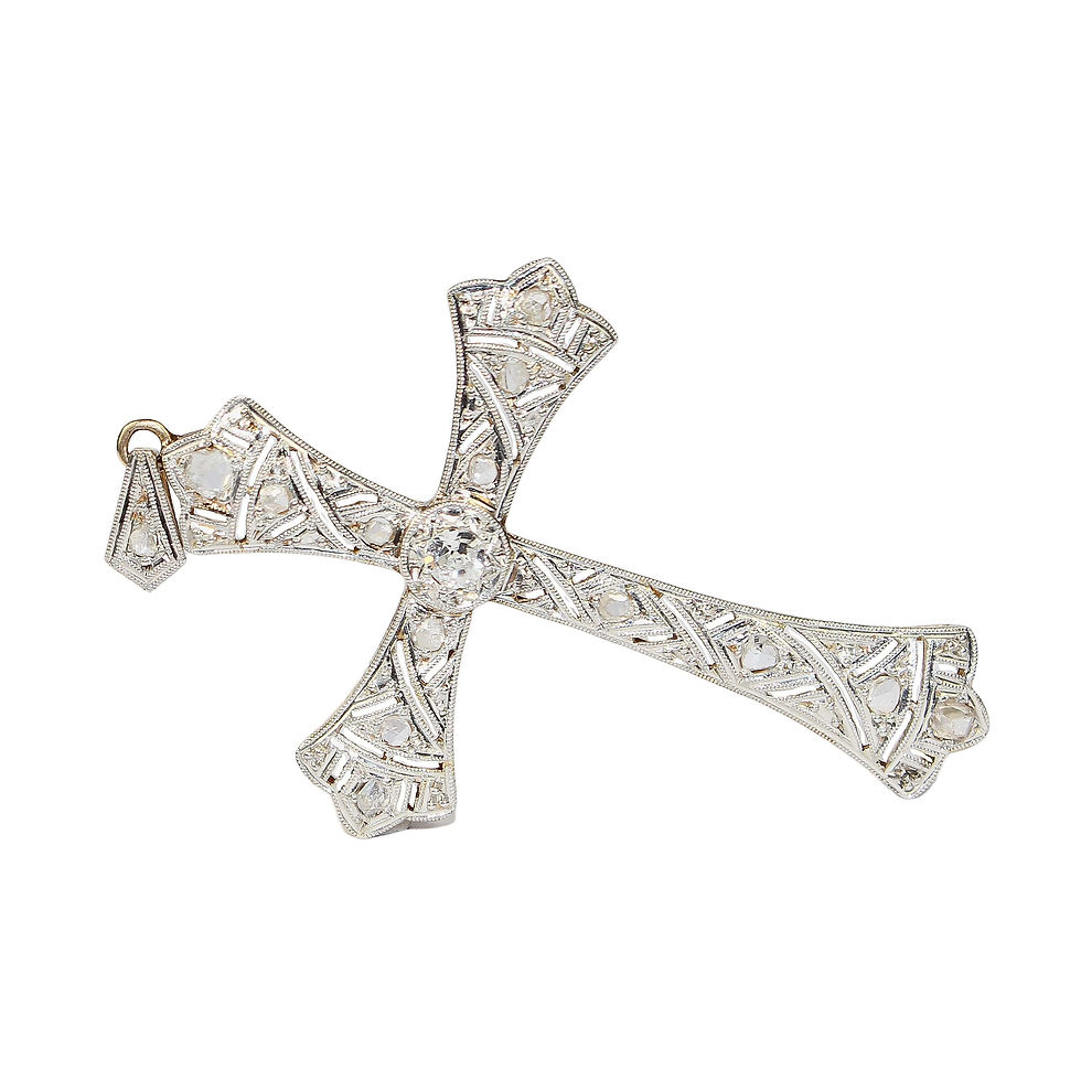 Antique Diamond Gothic Cross