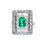 Thumbnail: Art Deco Colombian Emerald Ring UK