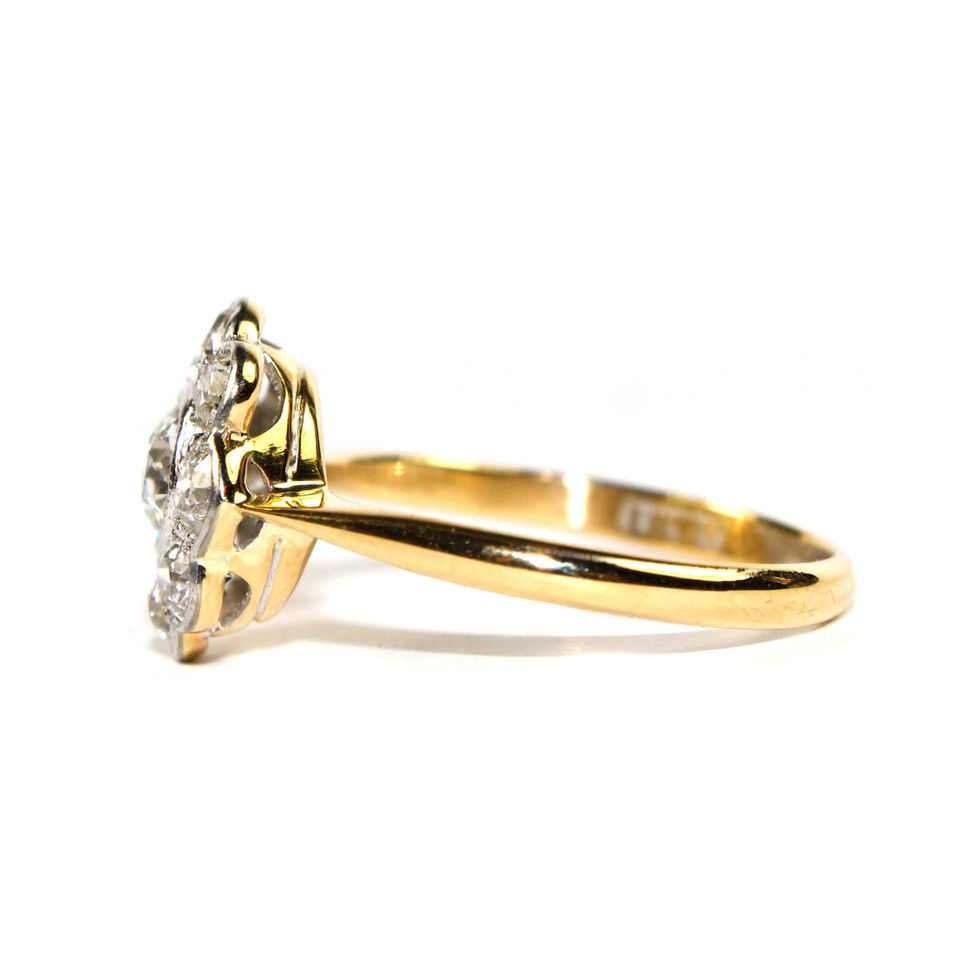 Edwardian Diamond Cluster Ring