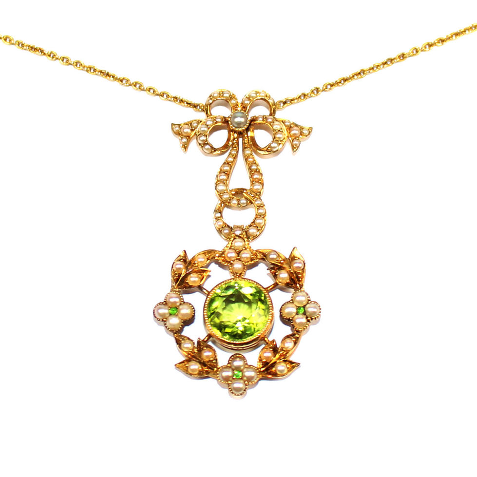 Edwardian Peridot Necklace