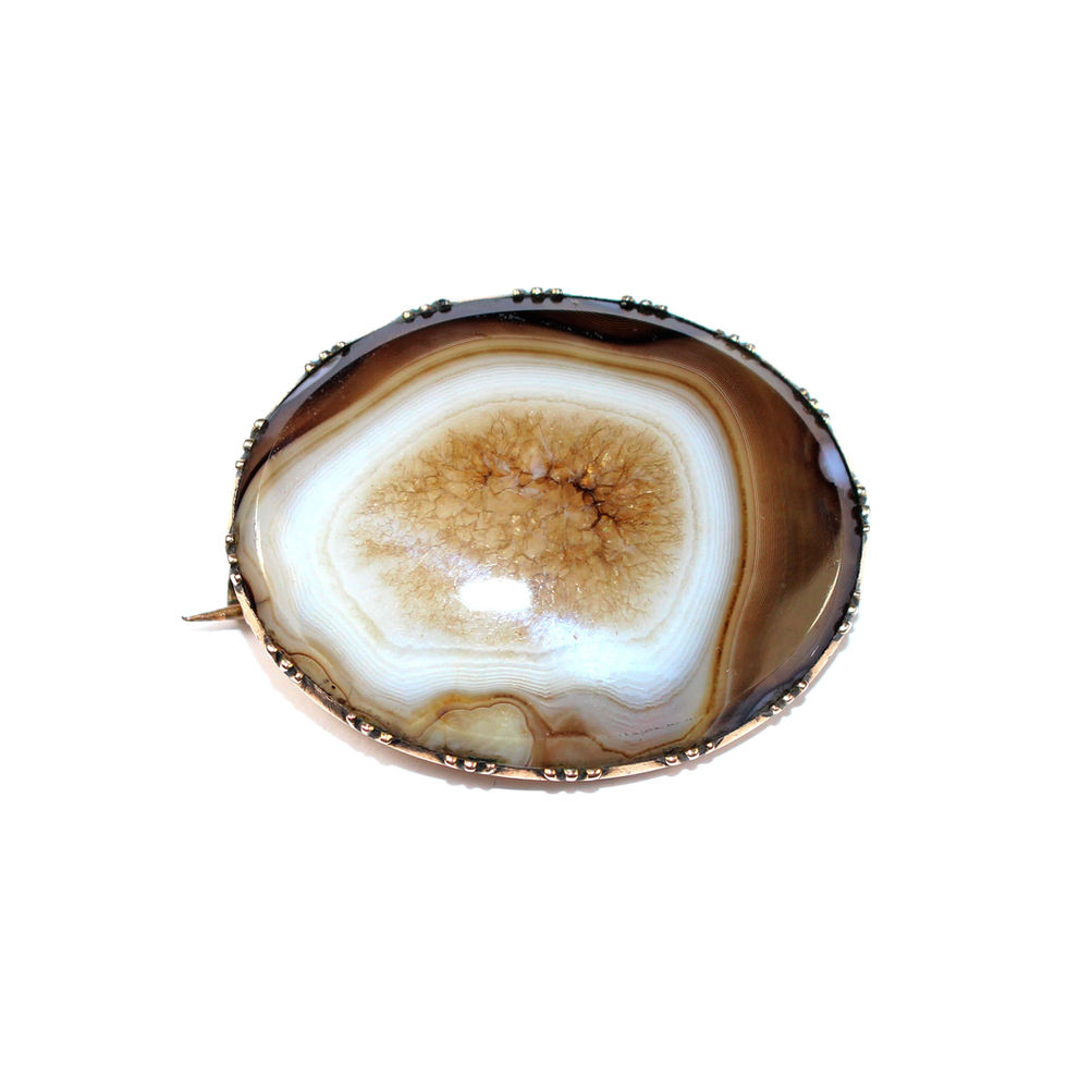 Georgian Specimen Agate Brooch