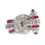 Thumbnail: Art Deco Ruby & Diamond Cocktail Ring