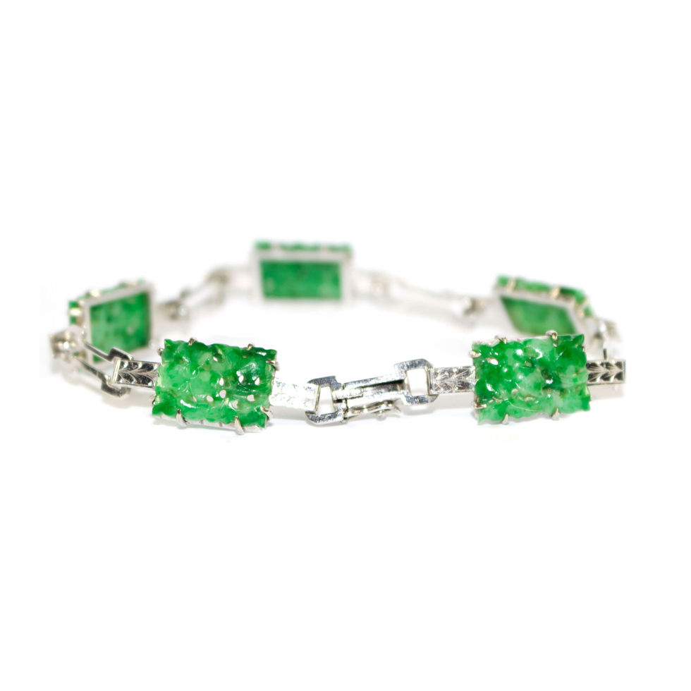 Art Deco Jade Bracelet SHROPSHIRE