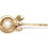 Thumbnail: Victorian Natural Pearl Enamel Snake Pin c.1900