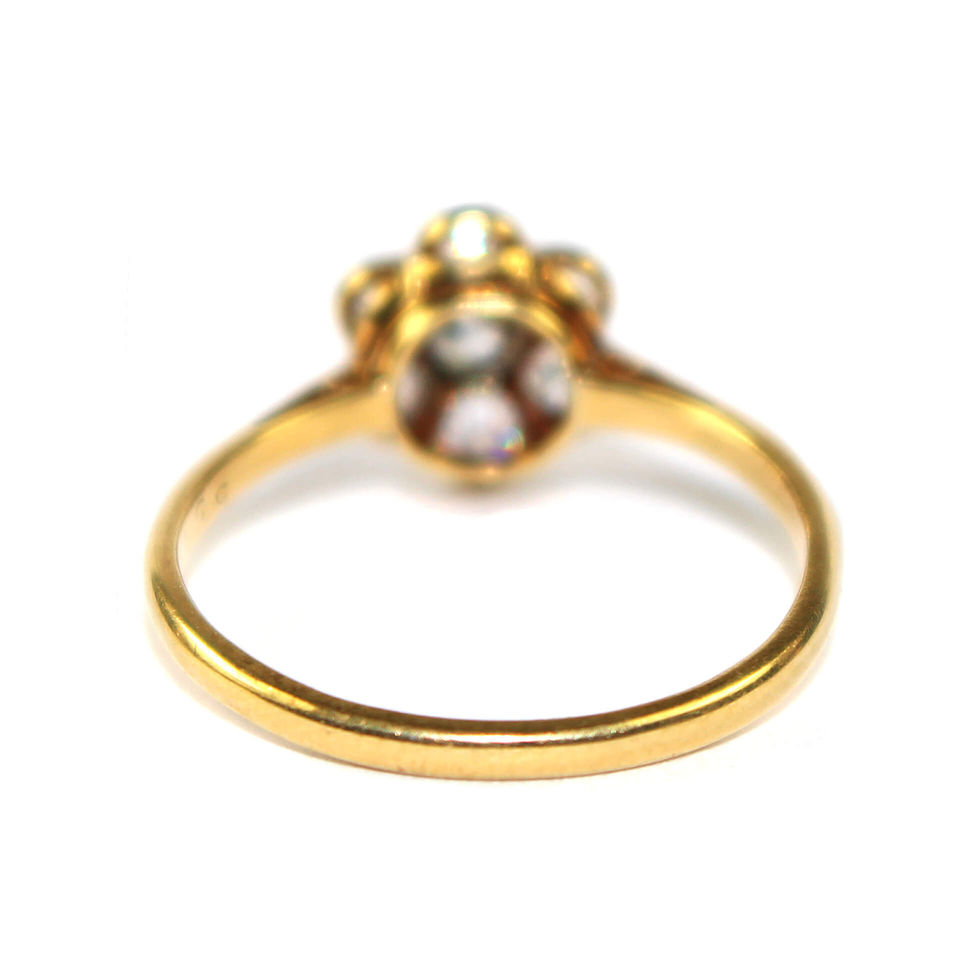 art deco Diamond Cluster Ring Shropshire