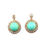 Thumbnail: Victorian Turquoise and Diamond Earrings