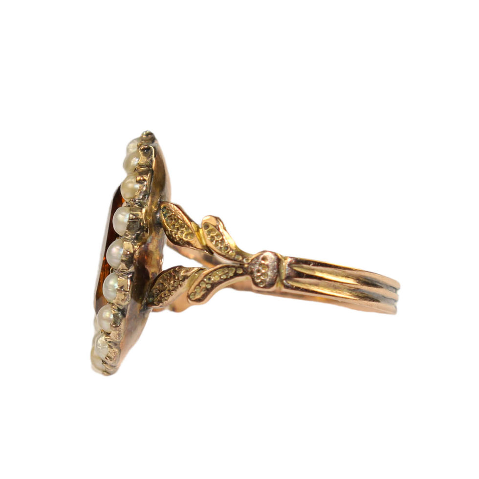 antique Citrine Ring UK