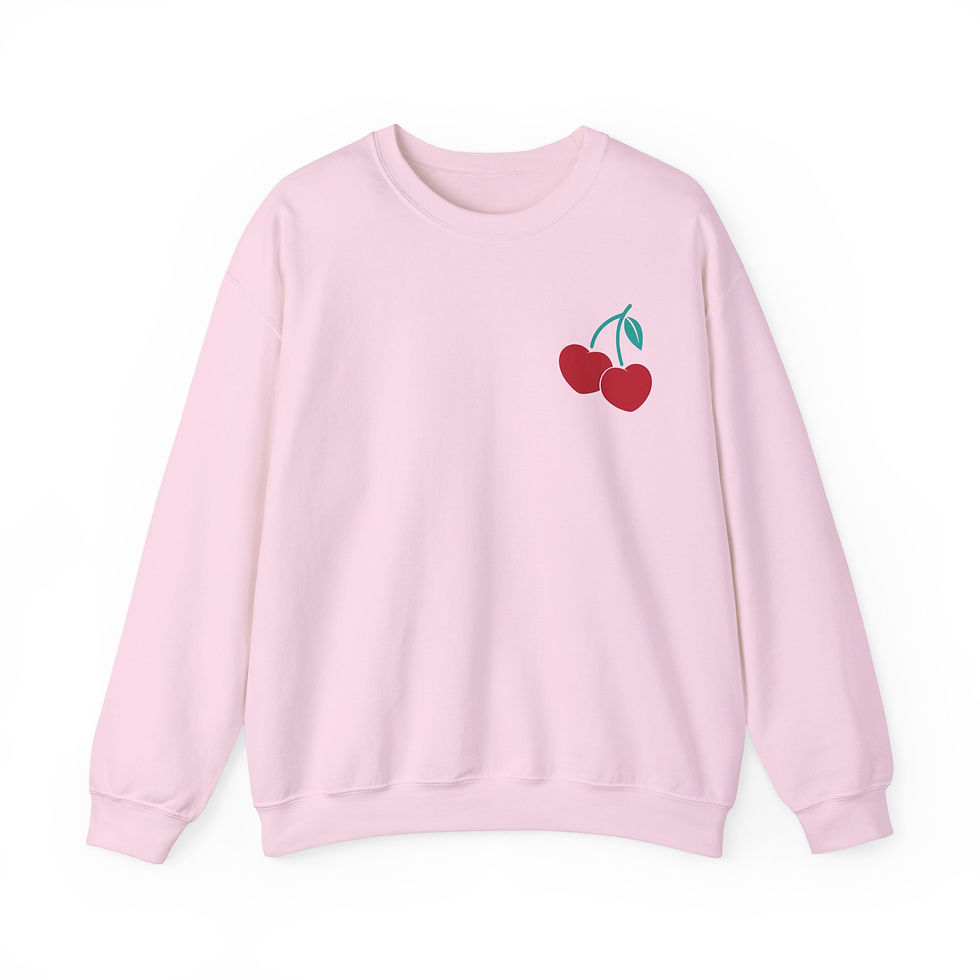 Thumbnail: Heart Cherries Valentine's Day Crew Sweatshirt