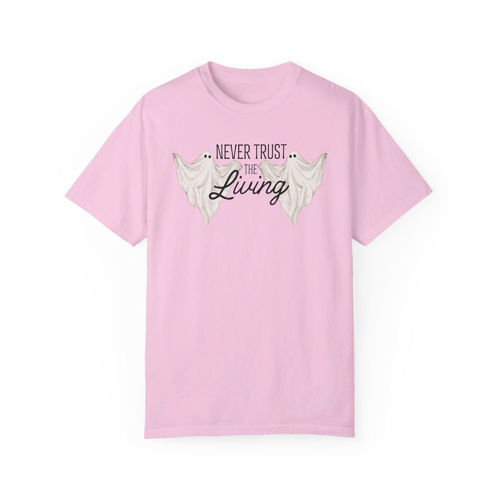 Thumbnail: Never Trust the Living Comfort Colors Halloween Beetlejuice Inspired Shirt