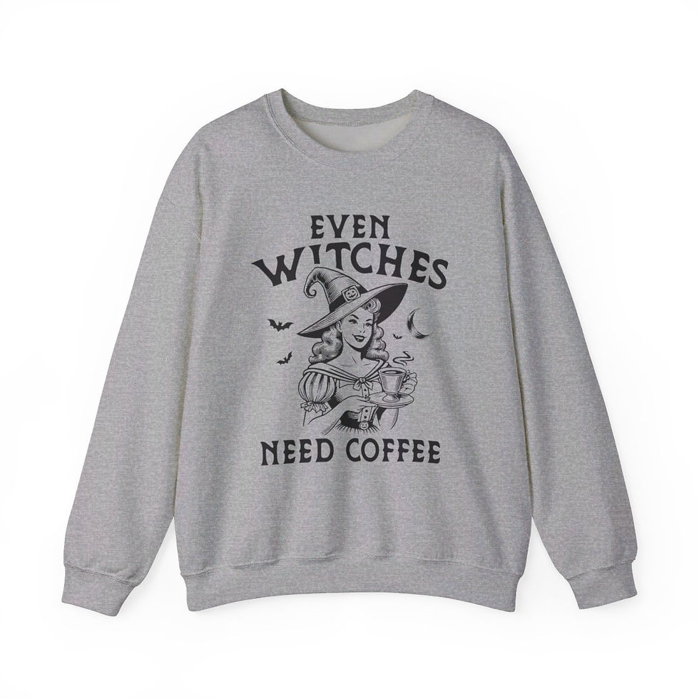Thumbnail: Limited Edition Witches Need Coffee Halloween Sweatshirt