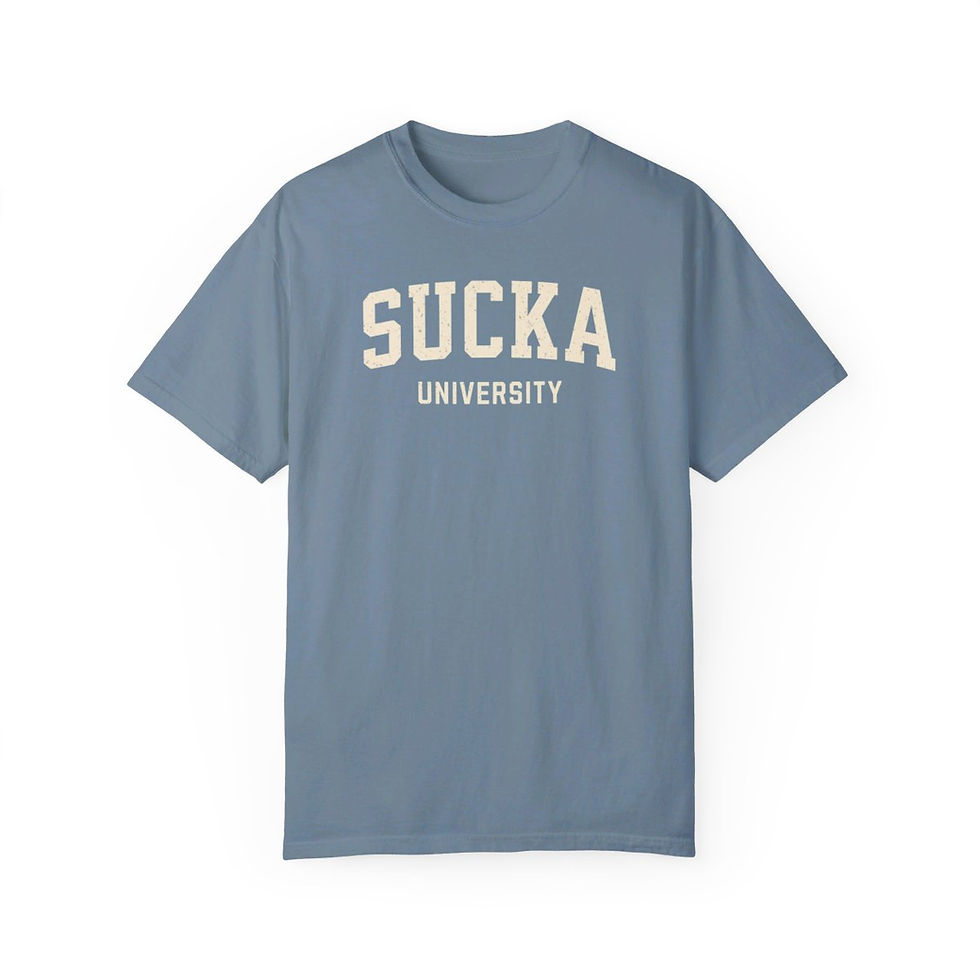 Thumbnail: SUCKA University Retro Shirt Comfort Colors 80's Slang Shirt