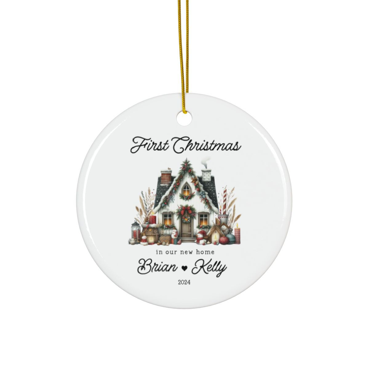 Limited Edition Cozy New Home Christmas 2024 Personalized Ornament