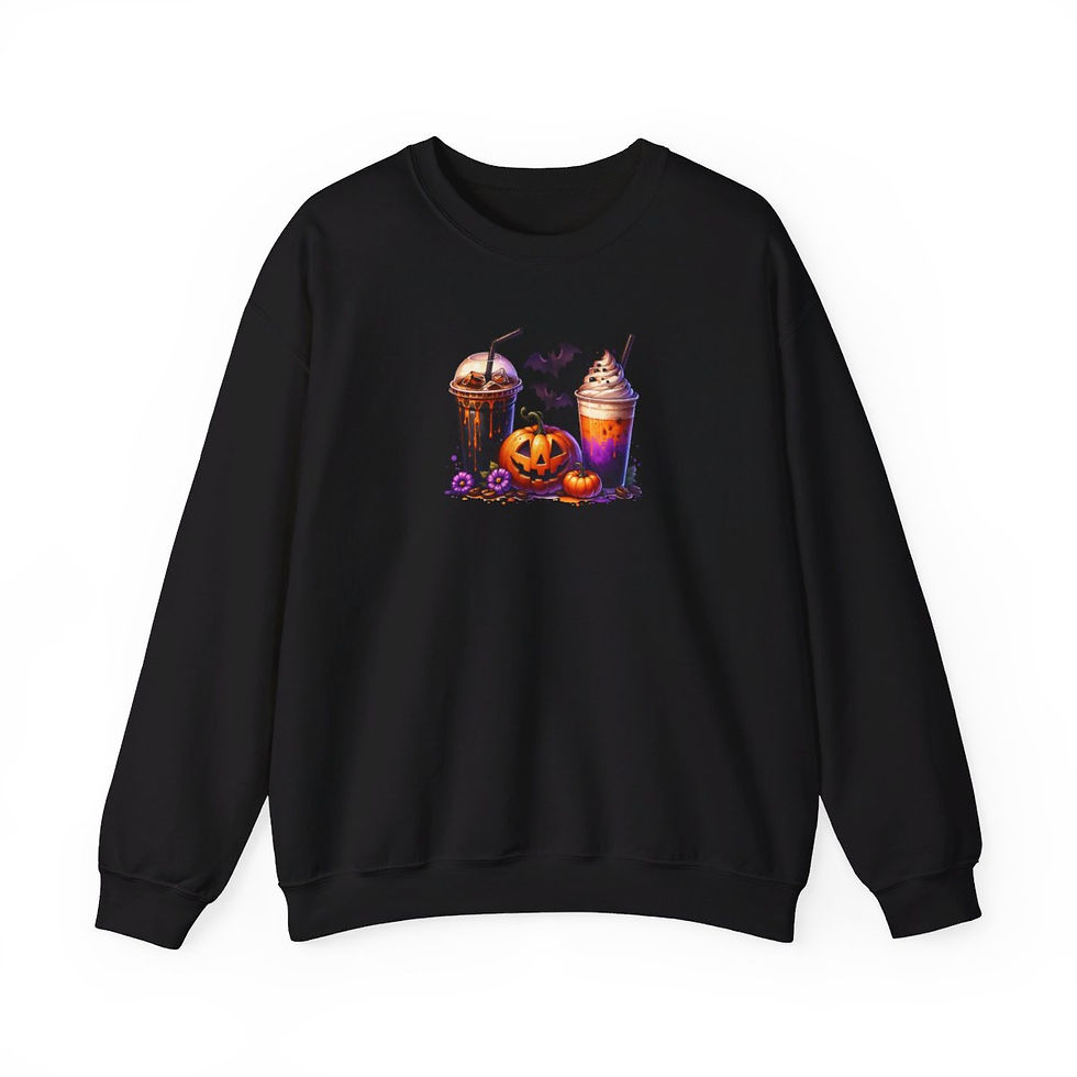 Thumbnail: Halloween Coffee Buffet Pumpkin Super Soft Sweatshirt