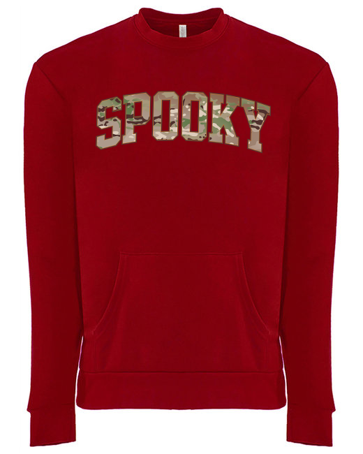 Thumbnail: Spooky Camo Beach Fleece Pullover with Pocket