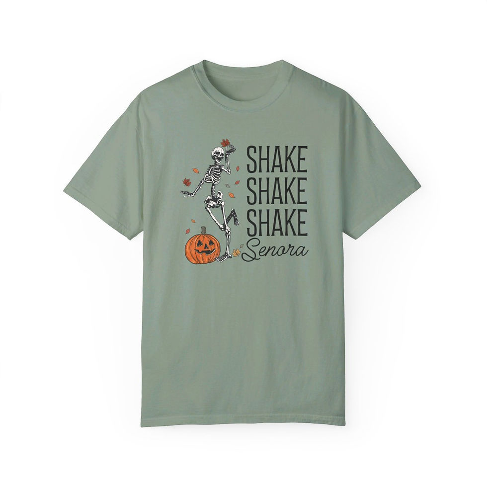 Thumbnail: Shake Shake Shake Senora Beetlejuice Inspired Halloween Comfort Colors Shirt