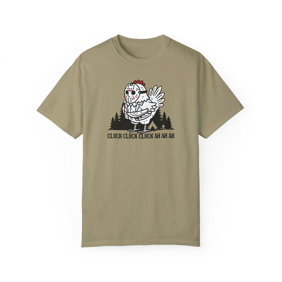 Thumbnail: Limited Edition Halloween Chicken Friday the 13th Comfort Colors Funny Shirt